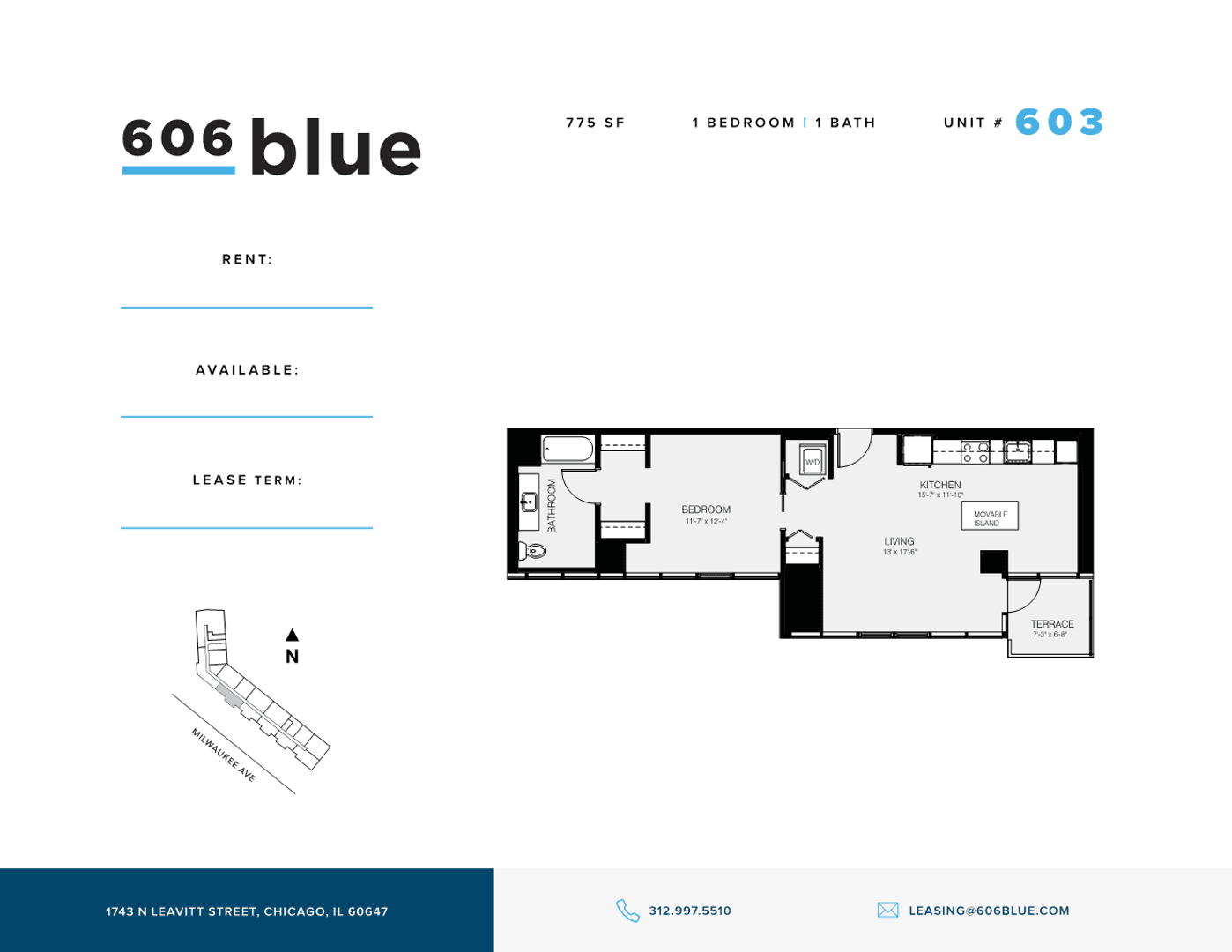 Chicago Apartment: 1743 North Leavitt St