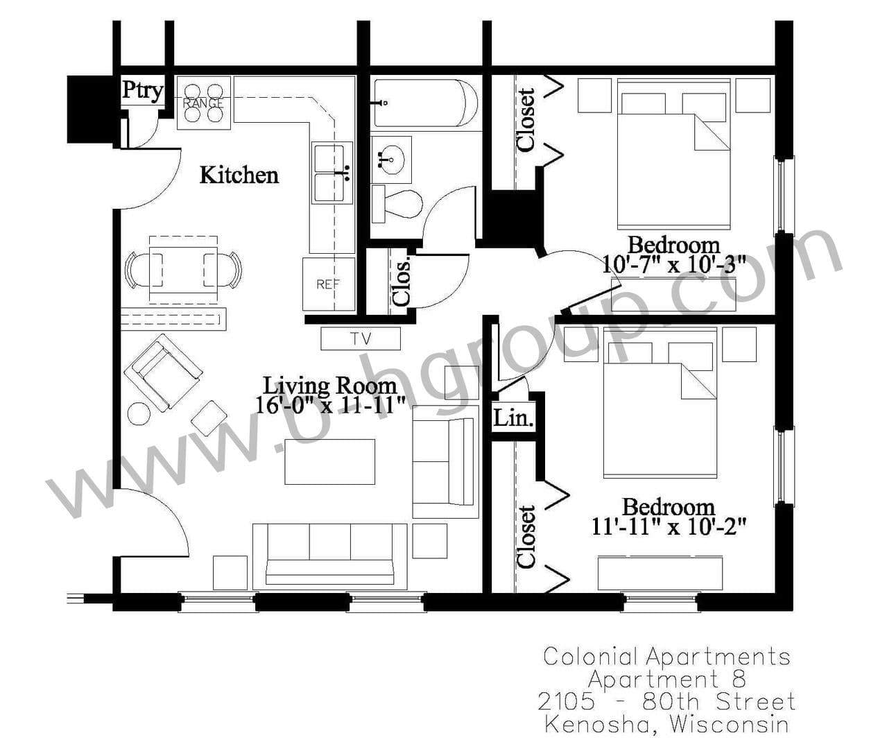 Kenosha Apartment: 2105 80th St