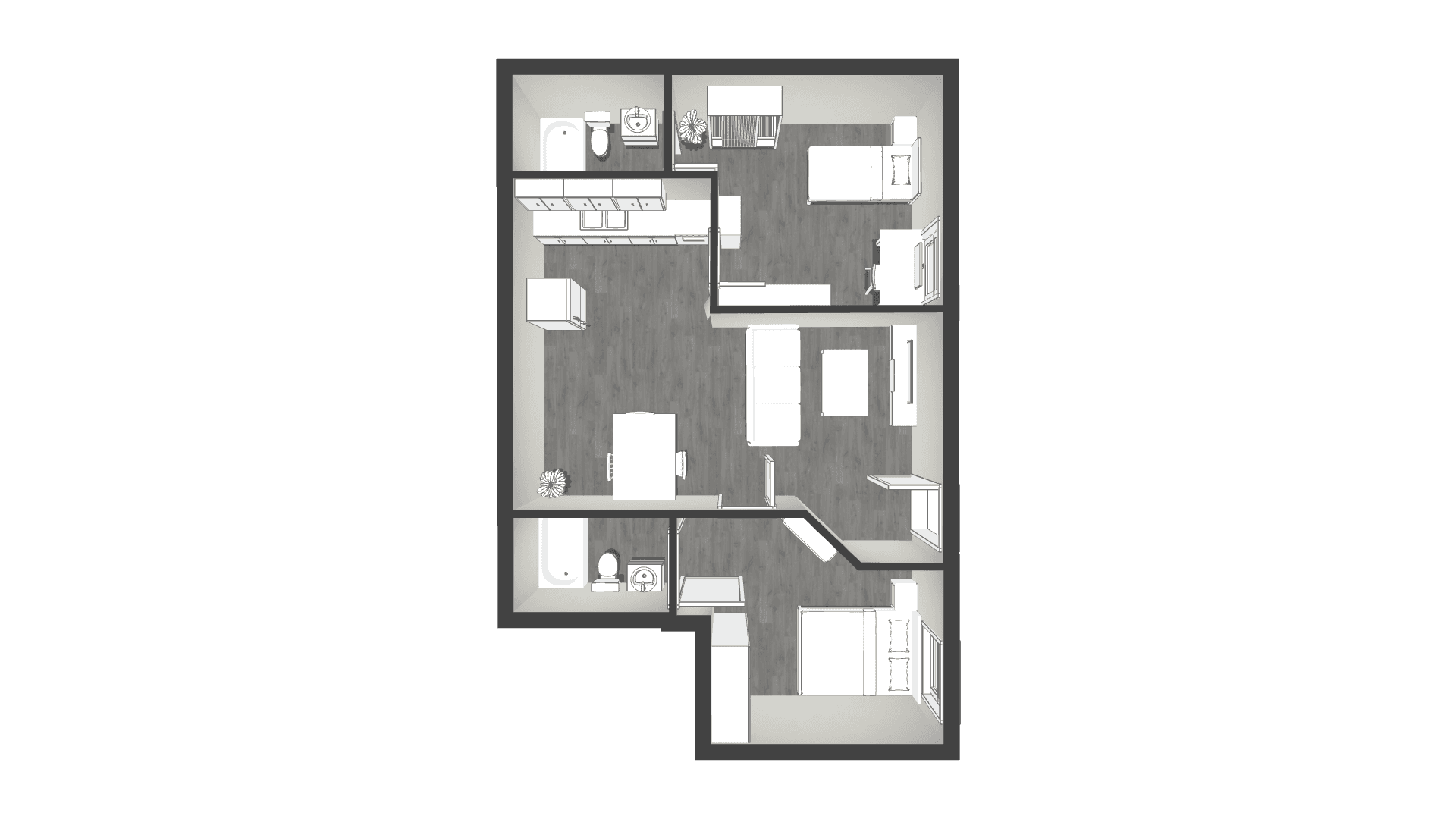 Slippery Rock Apartment: 104 Fairview Dr