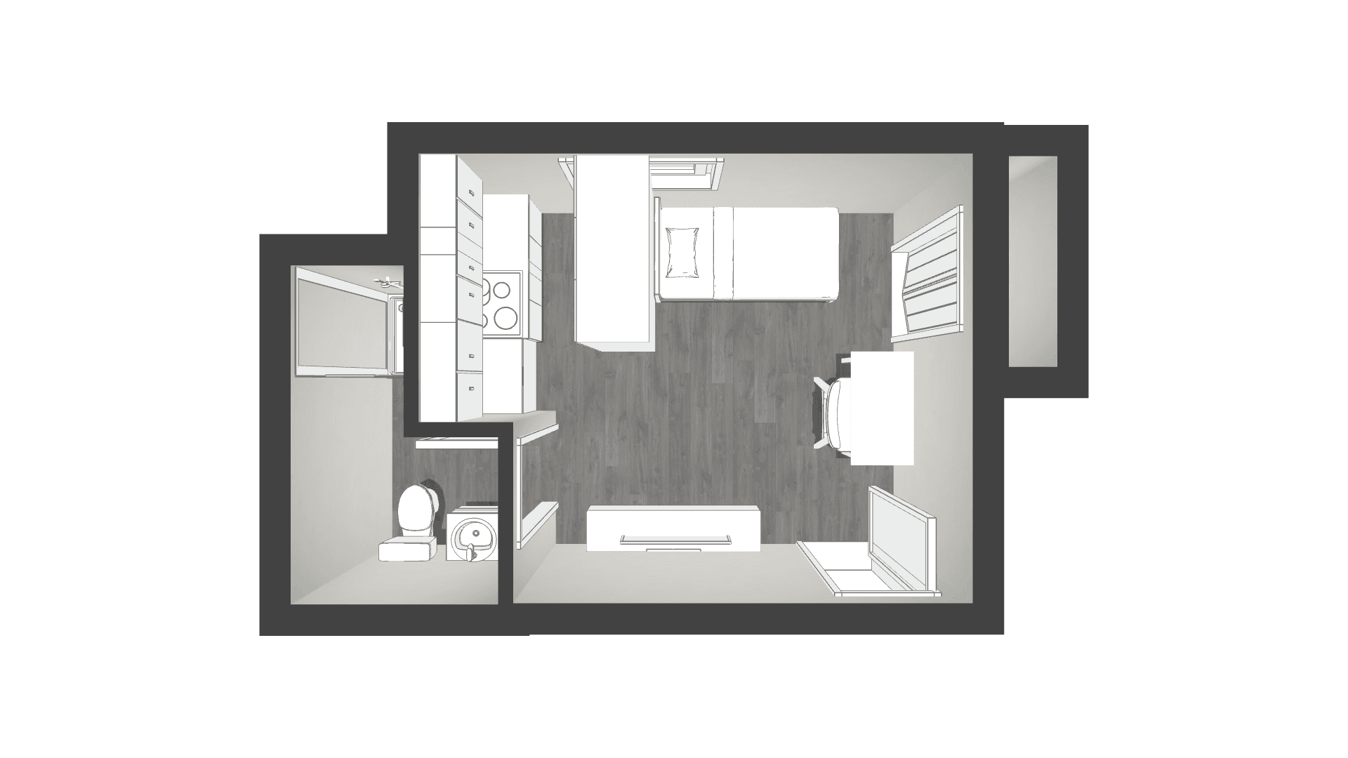 Slippery Rock Apartment: 215 Cornish Dr