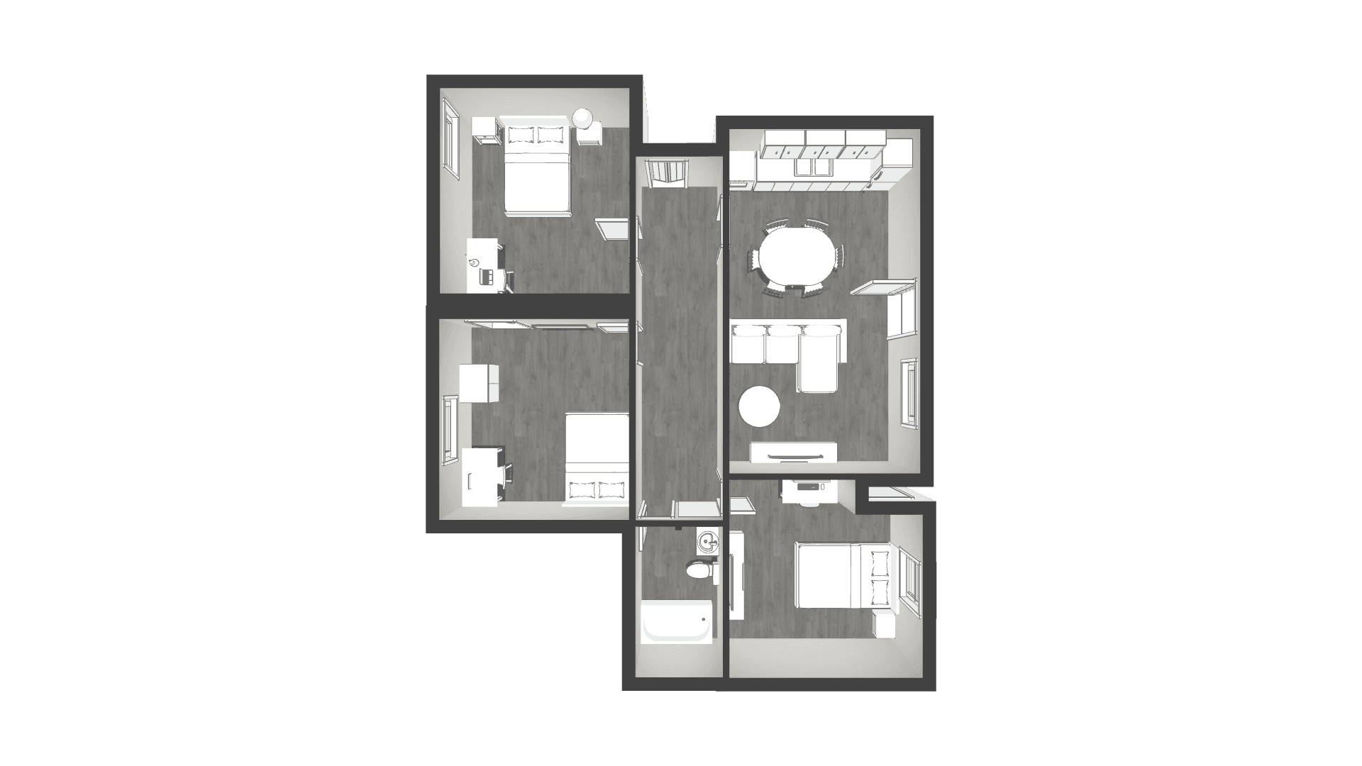 Slippery Rock Apartment: 215 Cornish Drive