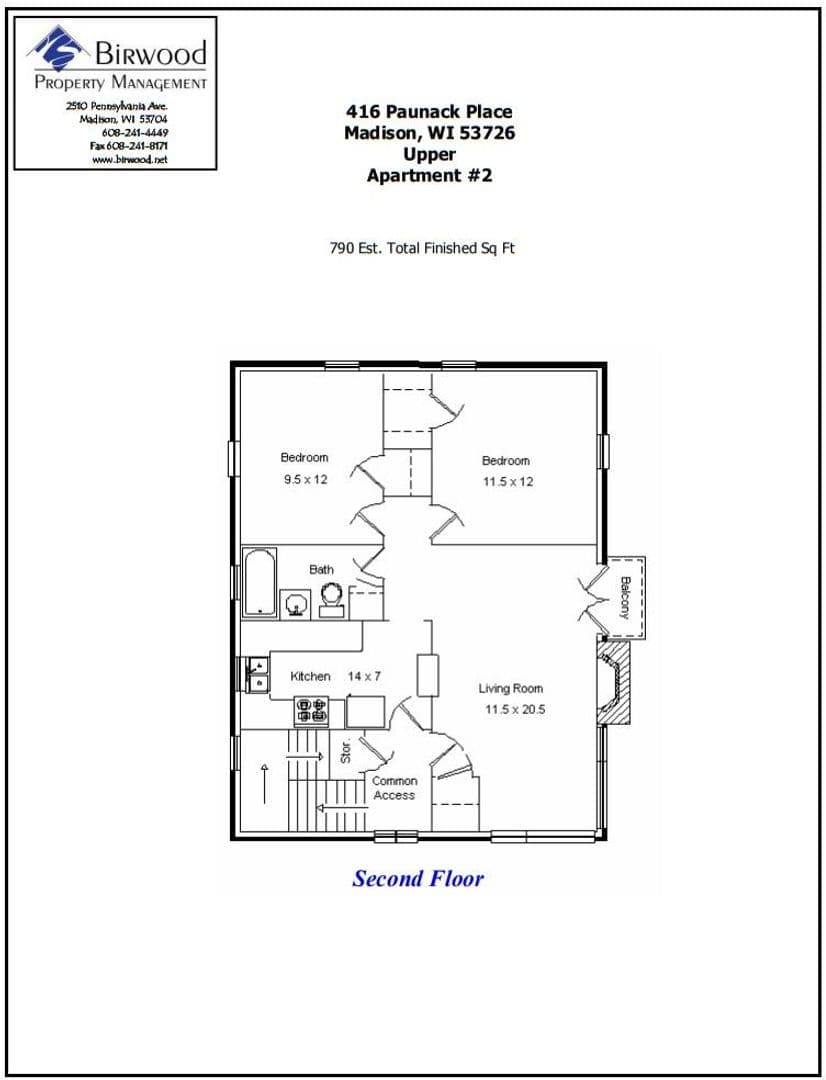 Madison Apartment: 416 Paunack Place
