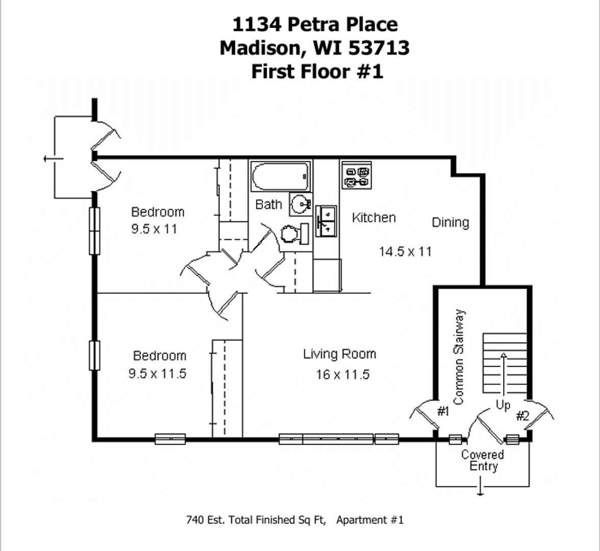 Madison Apartment: 1134-48 Petra Place