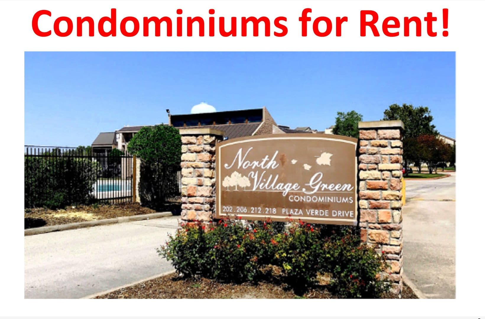 Houston Condo: 206 Plaza Verde Dr