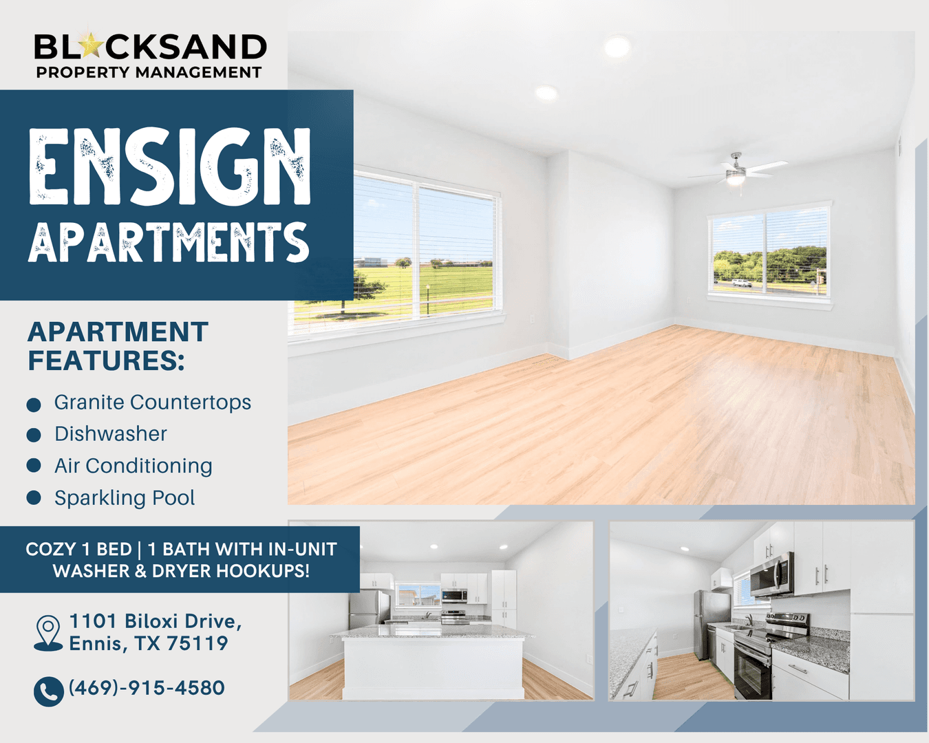 Ennis Apartment: 1101 Biloxi Drive