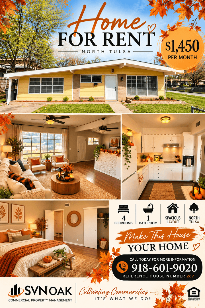 Tulsa House: 267 E 54th St N