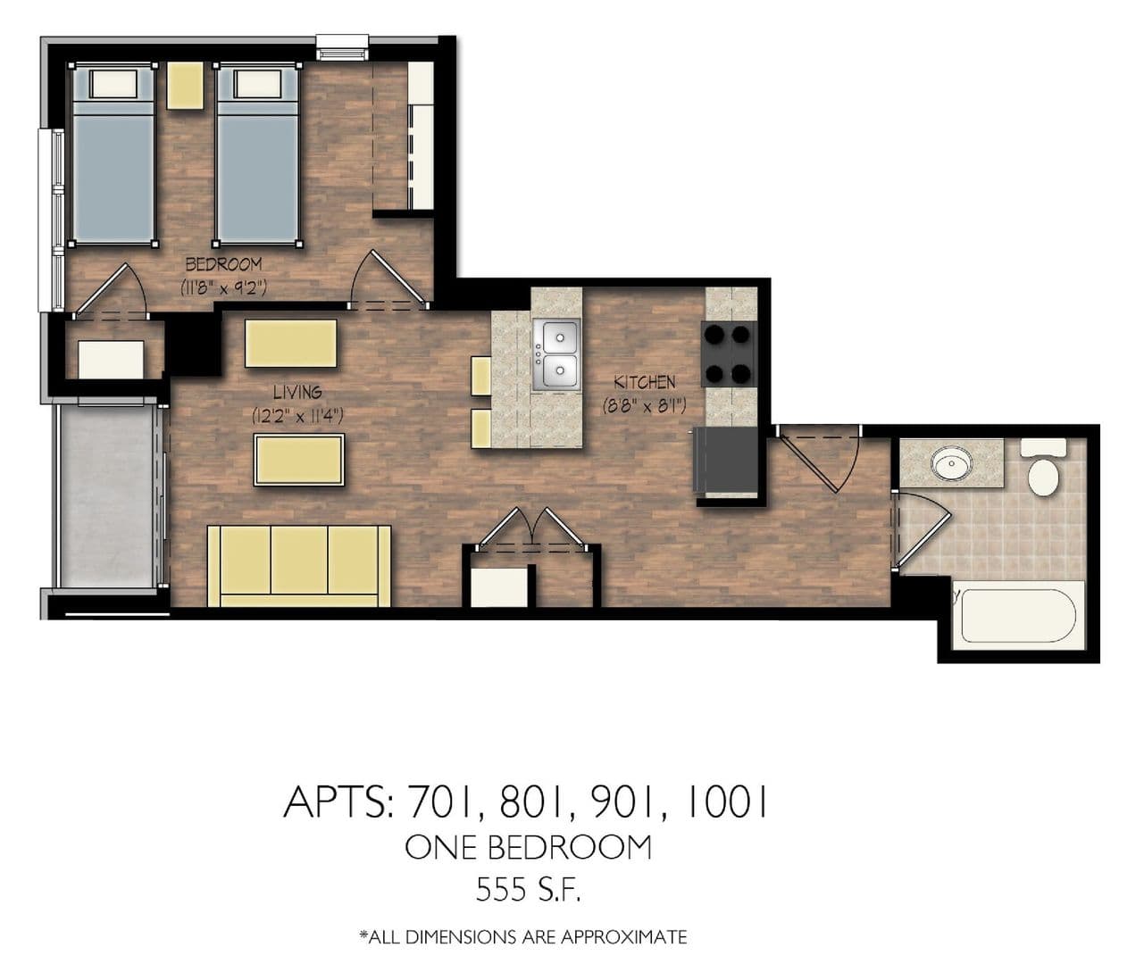 Madison Apartment: 313 N Frances St.