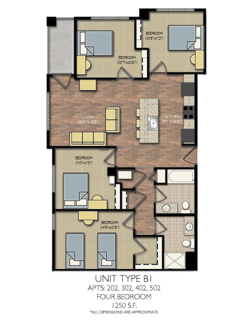 Madison Apartment: 210-212 N. Bassett St.