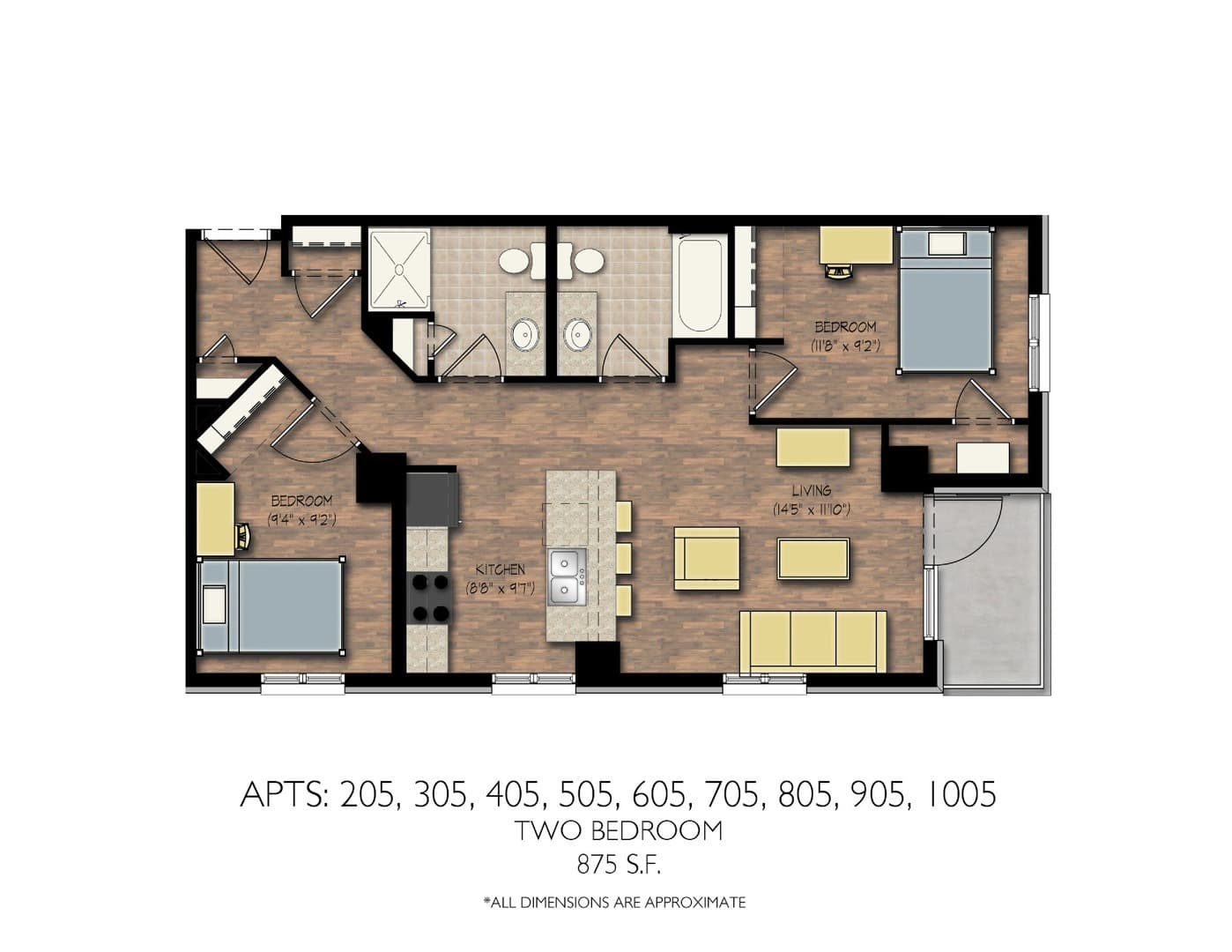 Madison Apartment: 313 N Frances St.
