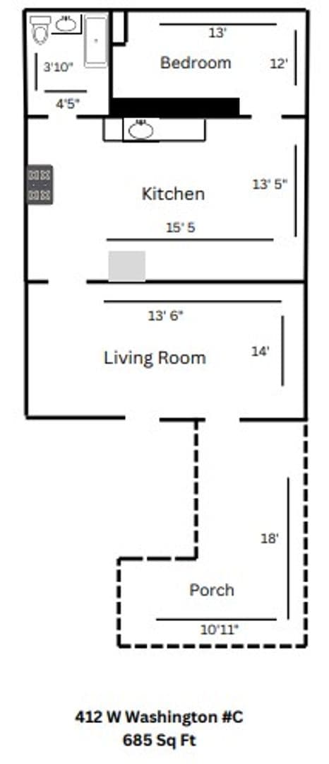 Madison Apartment: 412 W Washington Ave