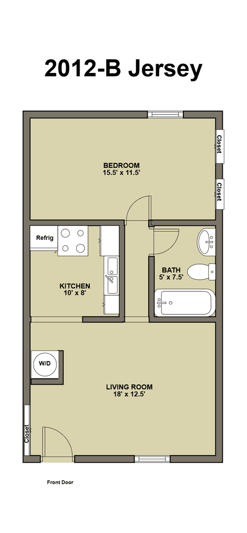 Durham Apartment: 2000-2018 Jersey Avenue