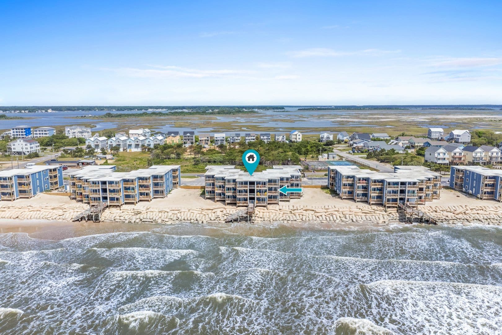 N. Topsail Beach Condo: 2210 New River Inlet Rd.