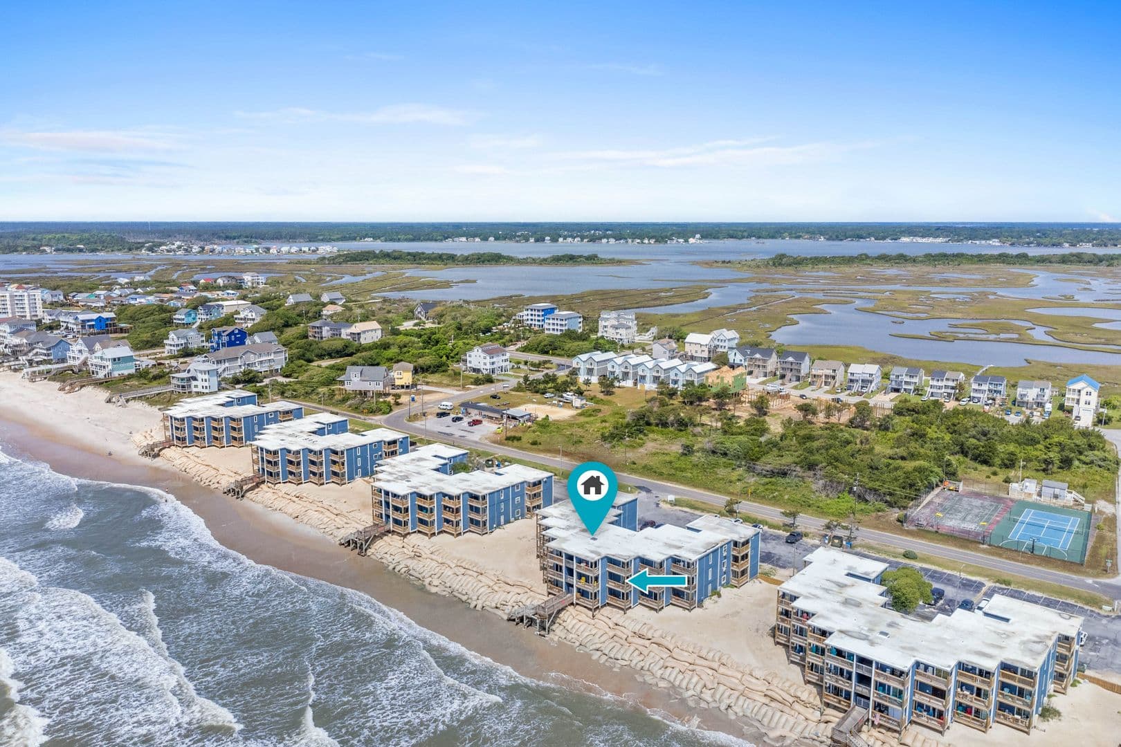 N. Topsail Beach Condo: 2210 New River Inlet Rd.