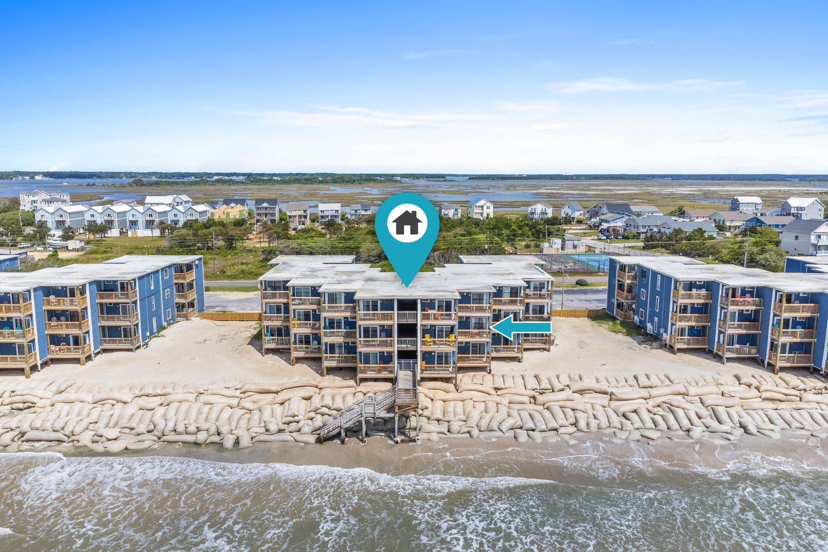 N. Topsail Beach Condo: 2210 New River Inlet Rd.