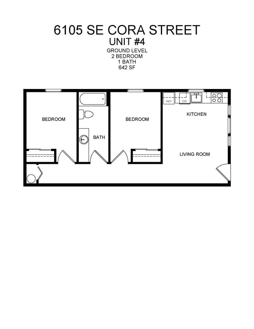 Portland Apartment: 6105 Southeast Cora Street