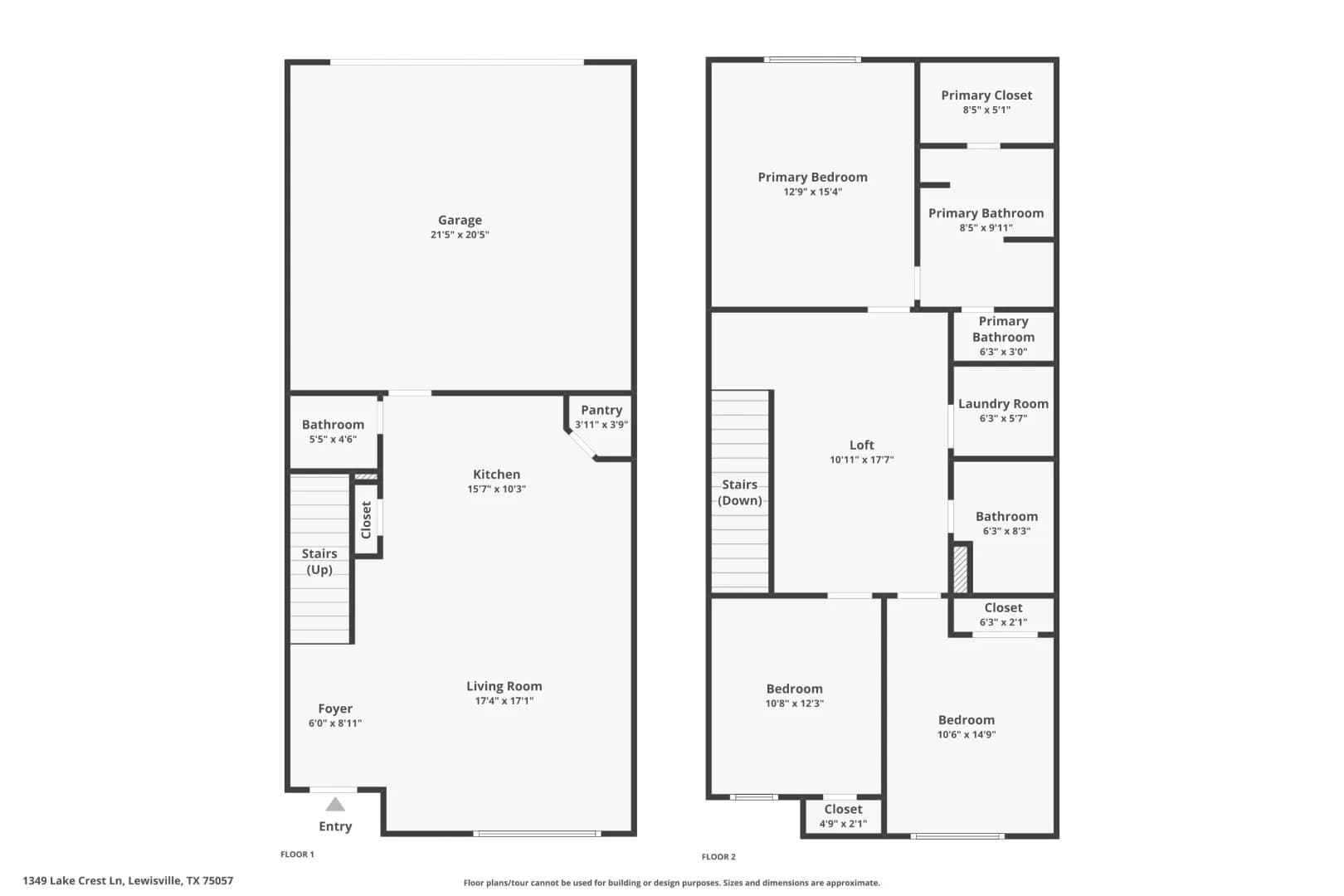Lewisville House: 1349 Lake Crest Lane