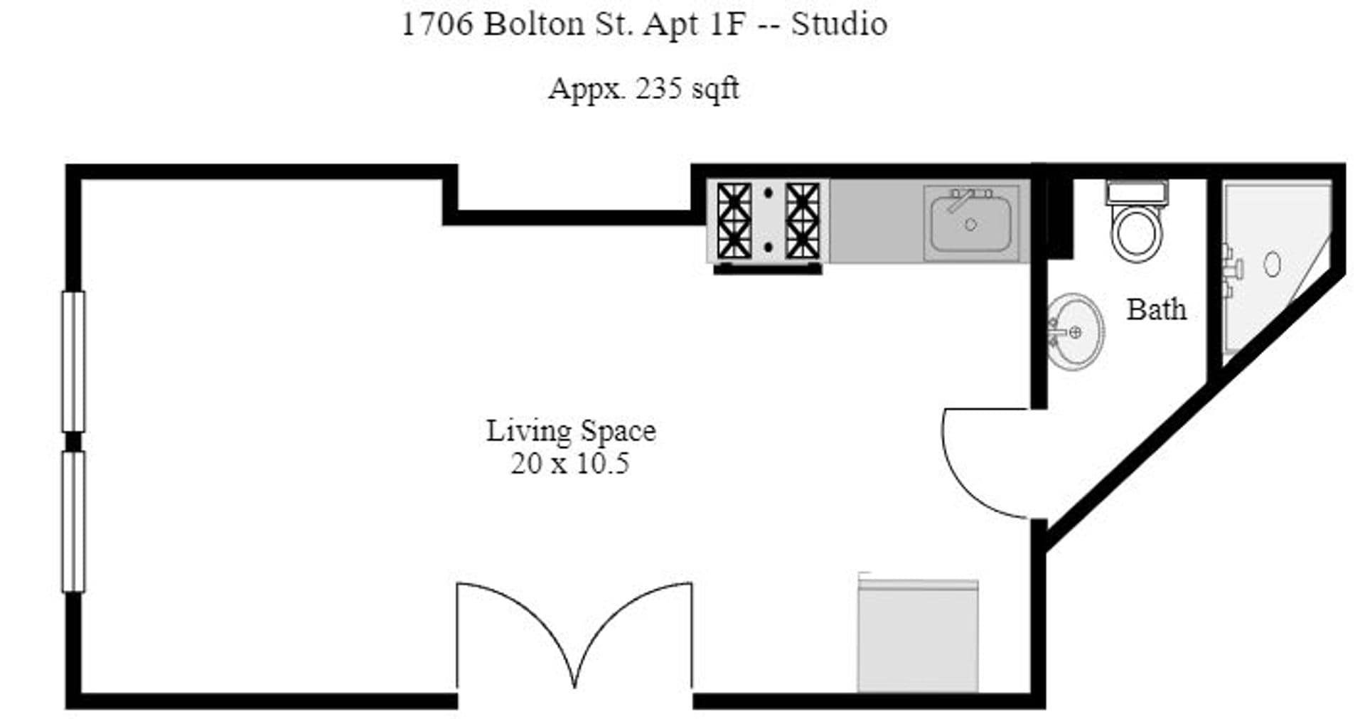 Baltimore Apartment: 1706 Bolton St