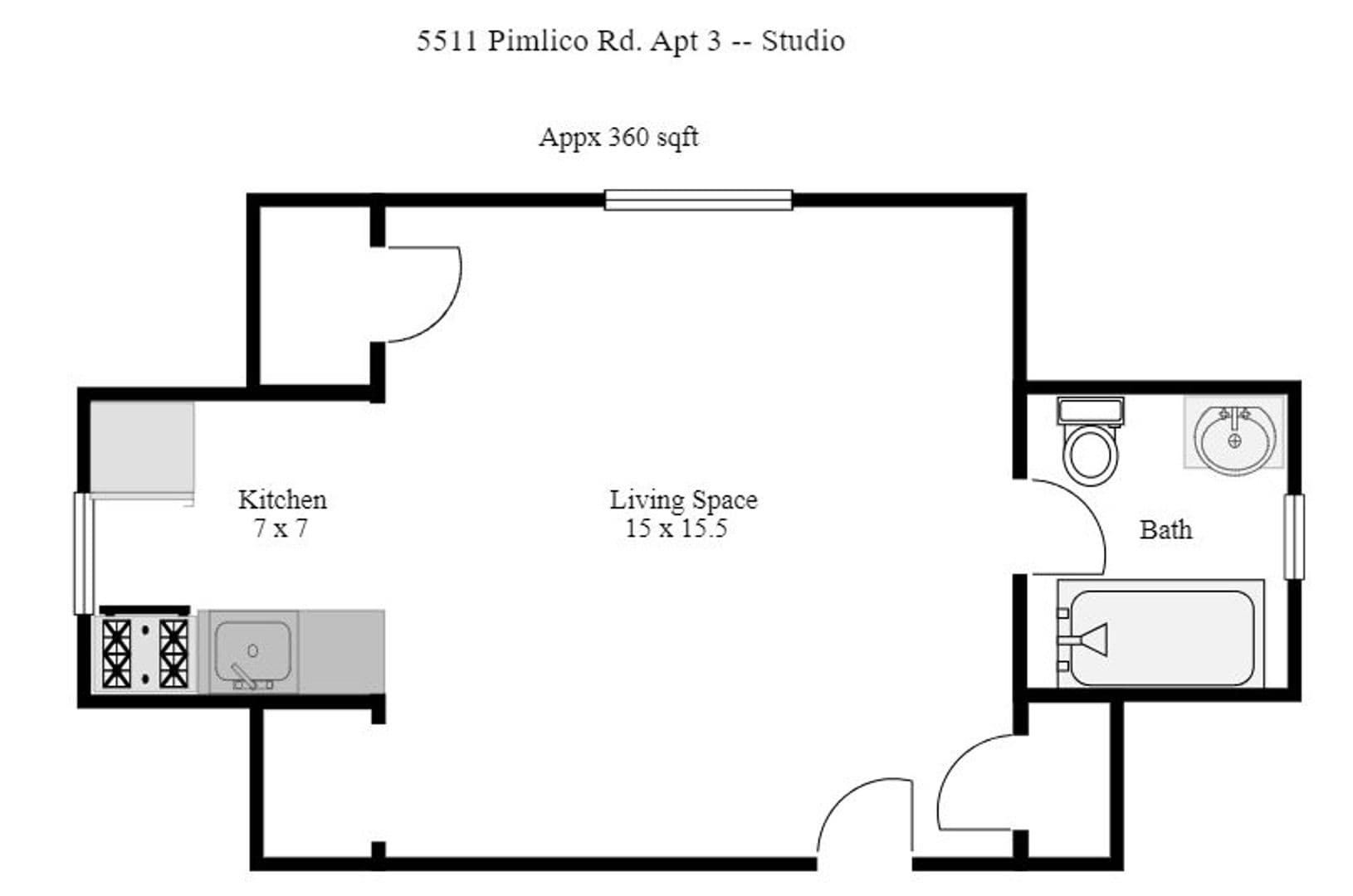Baltimore Apartment: 5511 Pimlico Rd