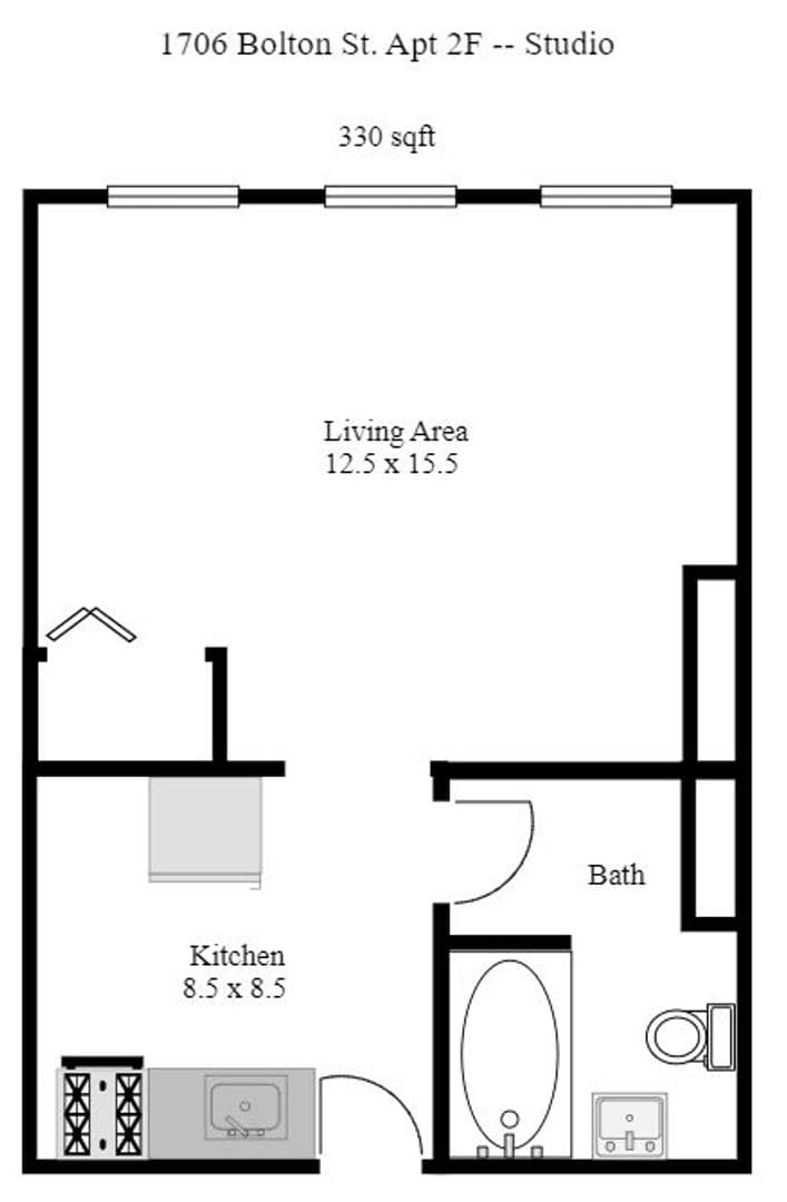 Baltimore Apartment: 1706 Bolton St