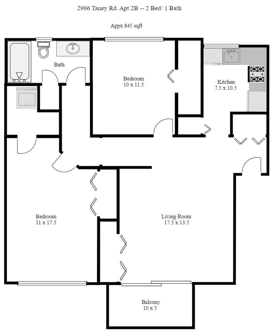 Baltimore Apartment: 2900-2926 Taney Rd