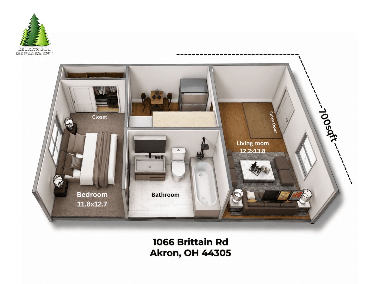 Akron Apartment: 1066 Brittain Rd