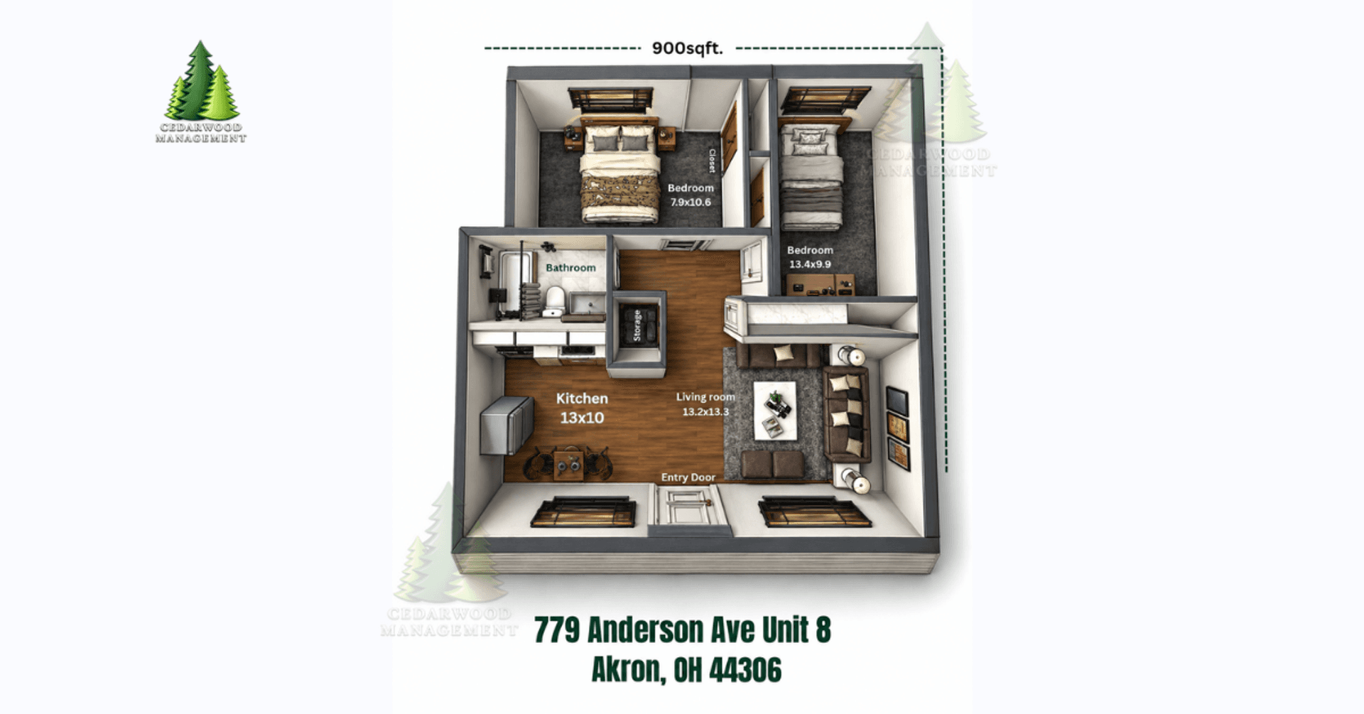 Akron Apartment: 779 Anderson Ave