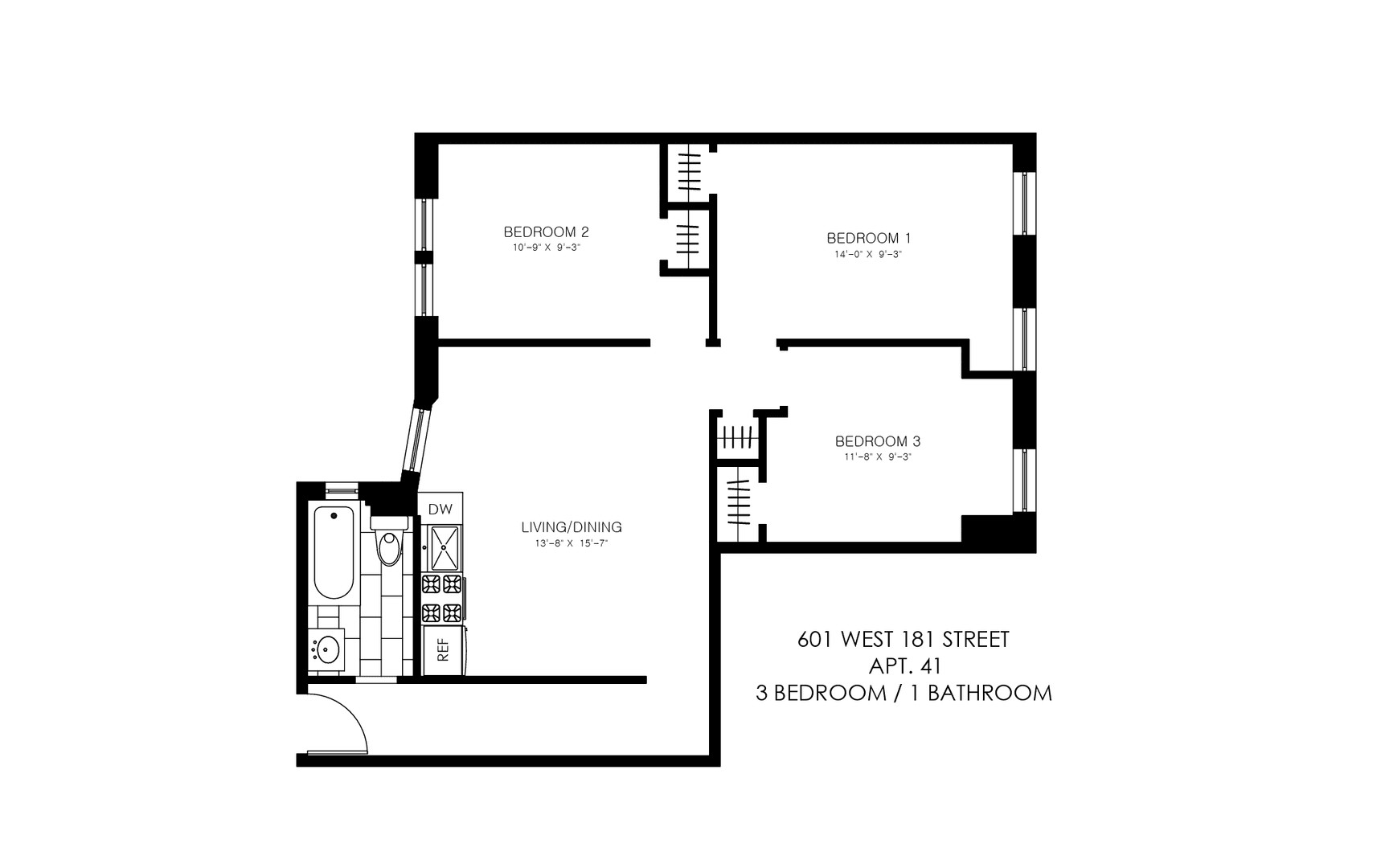 New York Apartment: 601 W 181st Street