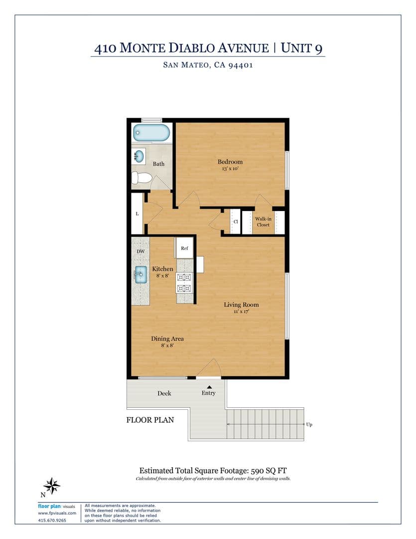 San Mateo Apartment: 410 Monte Diablo Avenue