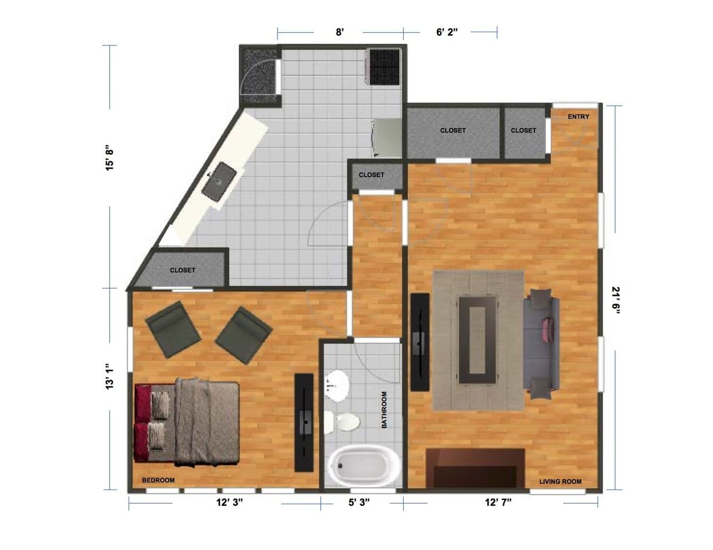 Burlingame Apartment: 1445 Bellevue Avenue