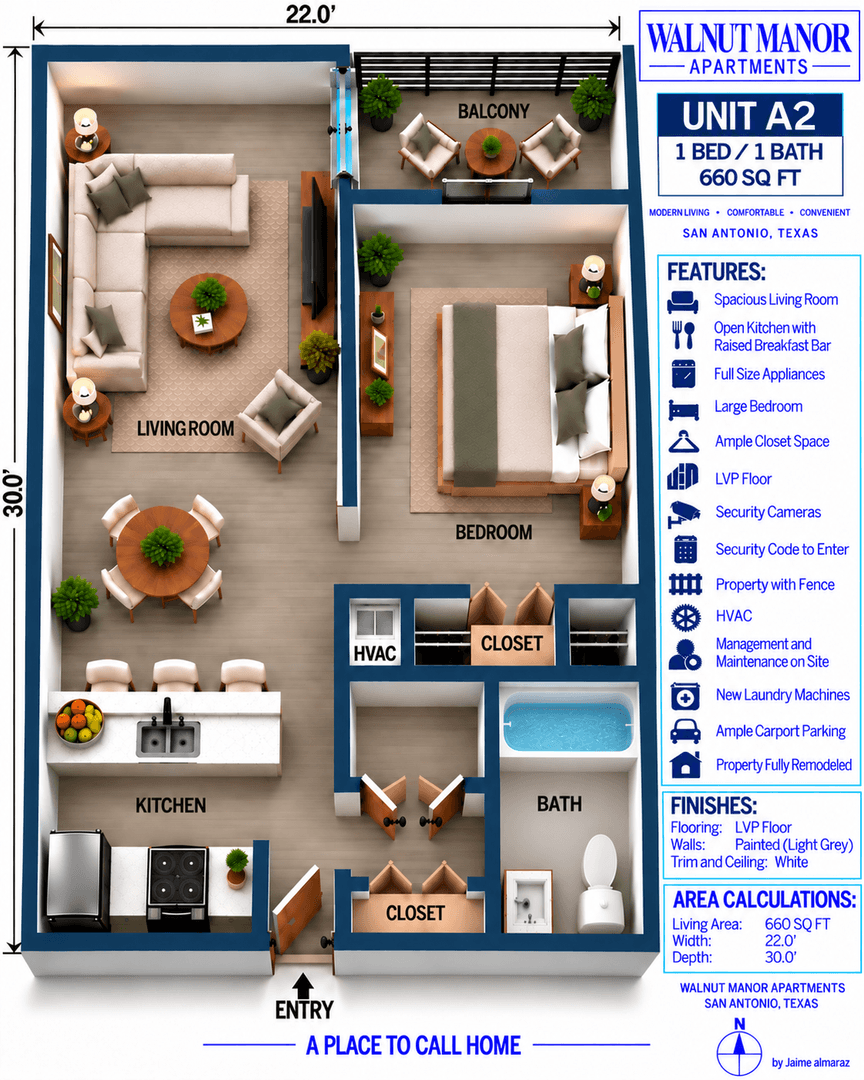 SAN ANTONIO Apartment: 3822 WEST AVENUE
