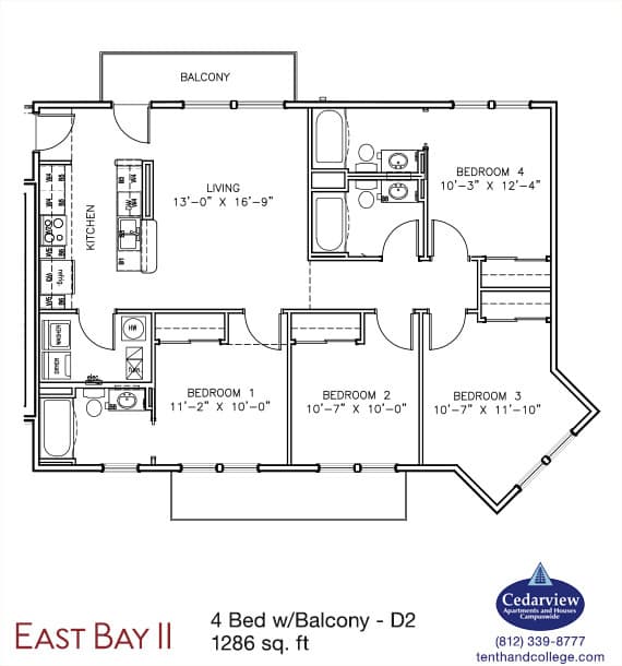Bloomington Apartment: 2549 Eastgate Lane