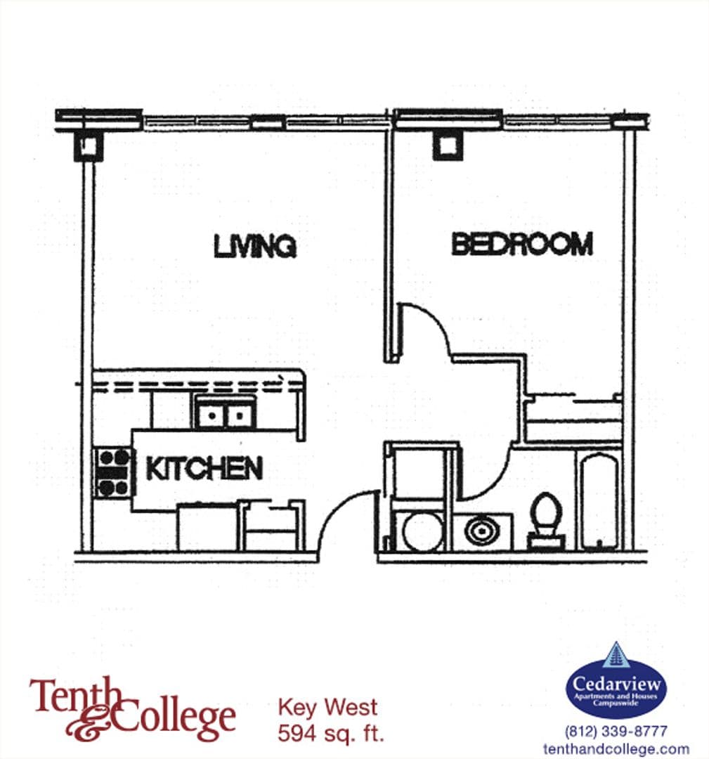 Bloomington Apartment: 601 N. College Ave.