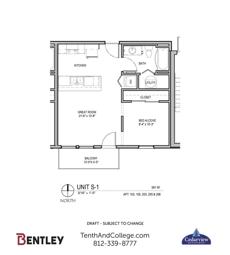 Bloomington Apartment: 650 N. College Avenue