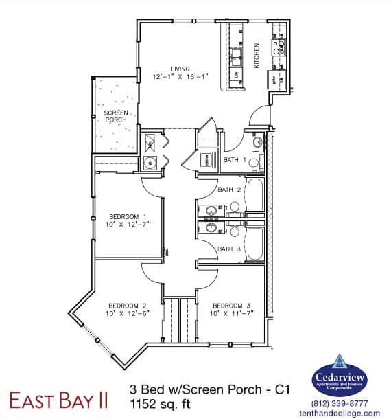 Bloomington Apartment: 2549 Eastgate Lane