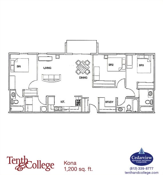 Bloomington Apartment: 601 N. College Ave.