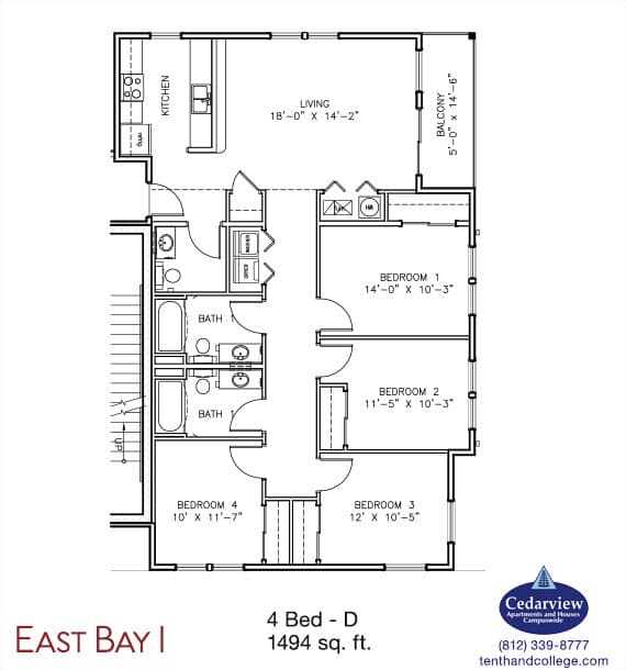 Bloomington Apartment: 2539  Eastgate Lane