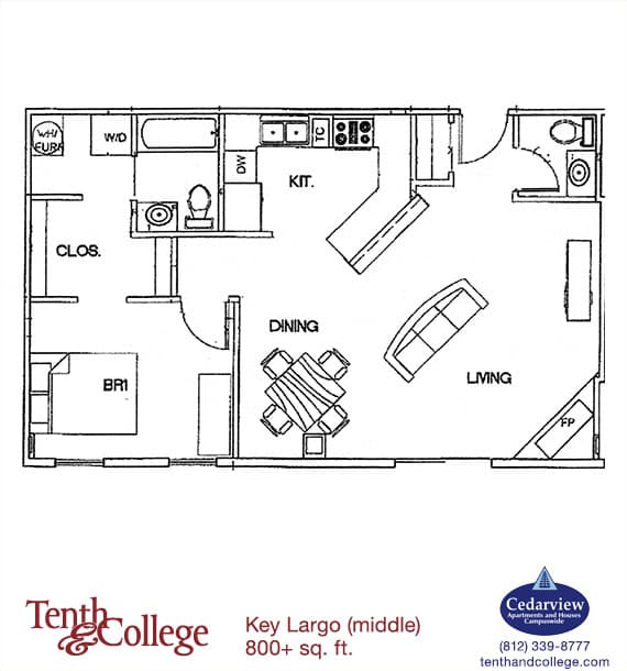 Bloomington Apartment: 601 N. College Ave.
