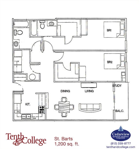 Bloomington Apartment: 601 N. College Ave.