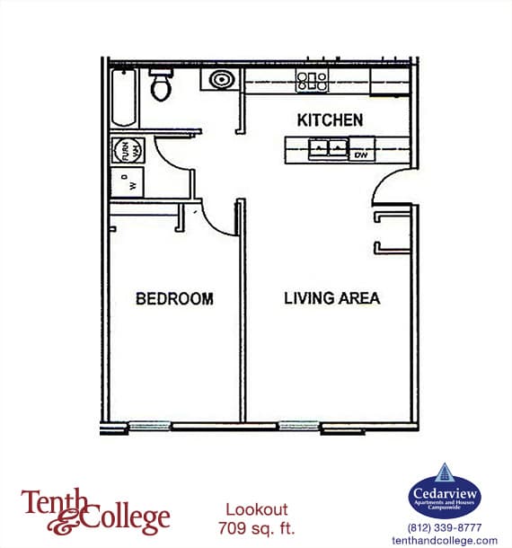 Bloomington Apartment: 601 N. College Ave.