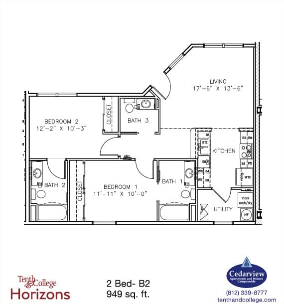 Bloomington Apartment: 630 N. Morton Street