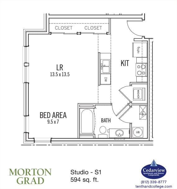 Bloomington Apartment: 640 N. Morton Street