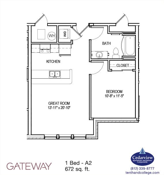 Bloomington Apartment: 1280 N. College Ave