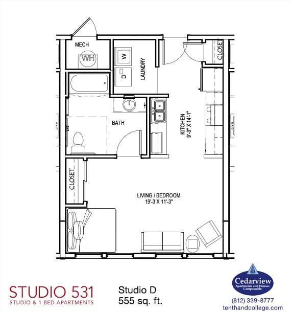 Bloomington Apartment: 531 N. College Ave.