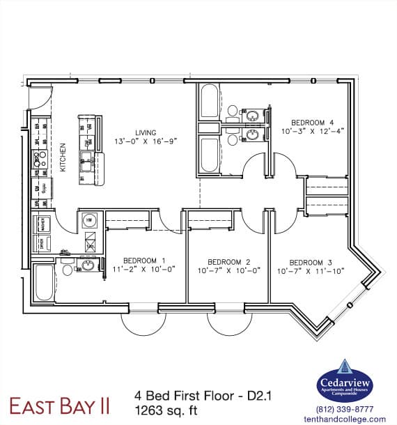 Bloomington Apartment: 2549 Eastgate Lane