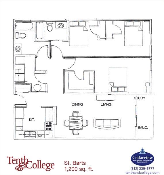 Bloomington Apartment: 601 N. College Ave.