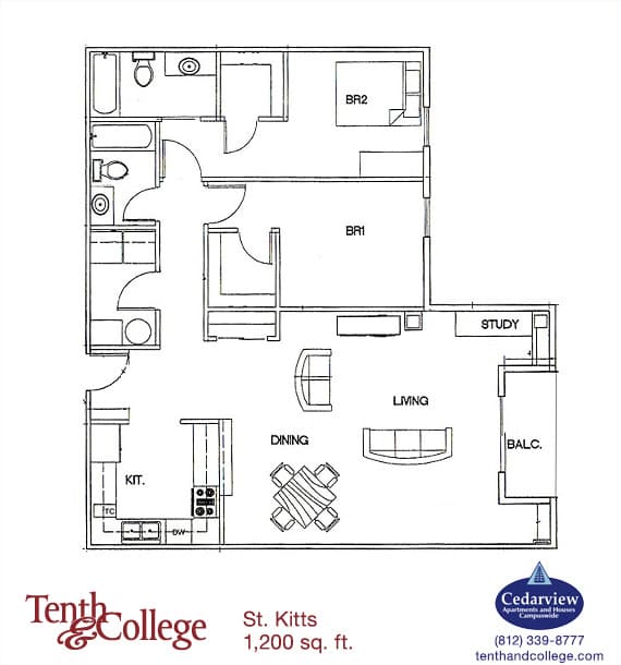 Bloomington Apartment: 601 N. College Ave.