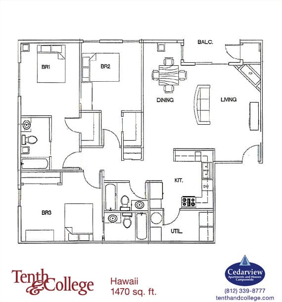 Bloomington Apartment: 601 N. College Ave.
