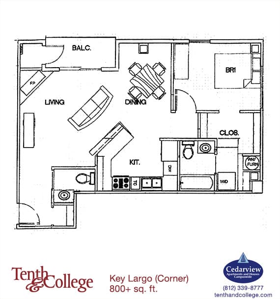 Bloomington Apartment: 601 N. College Ave.