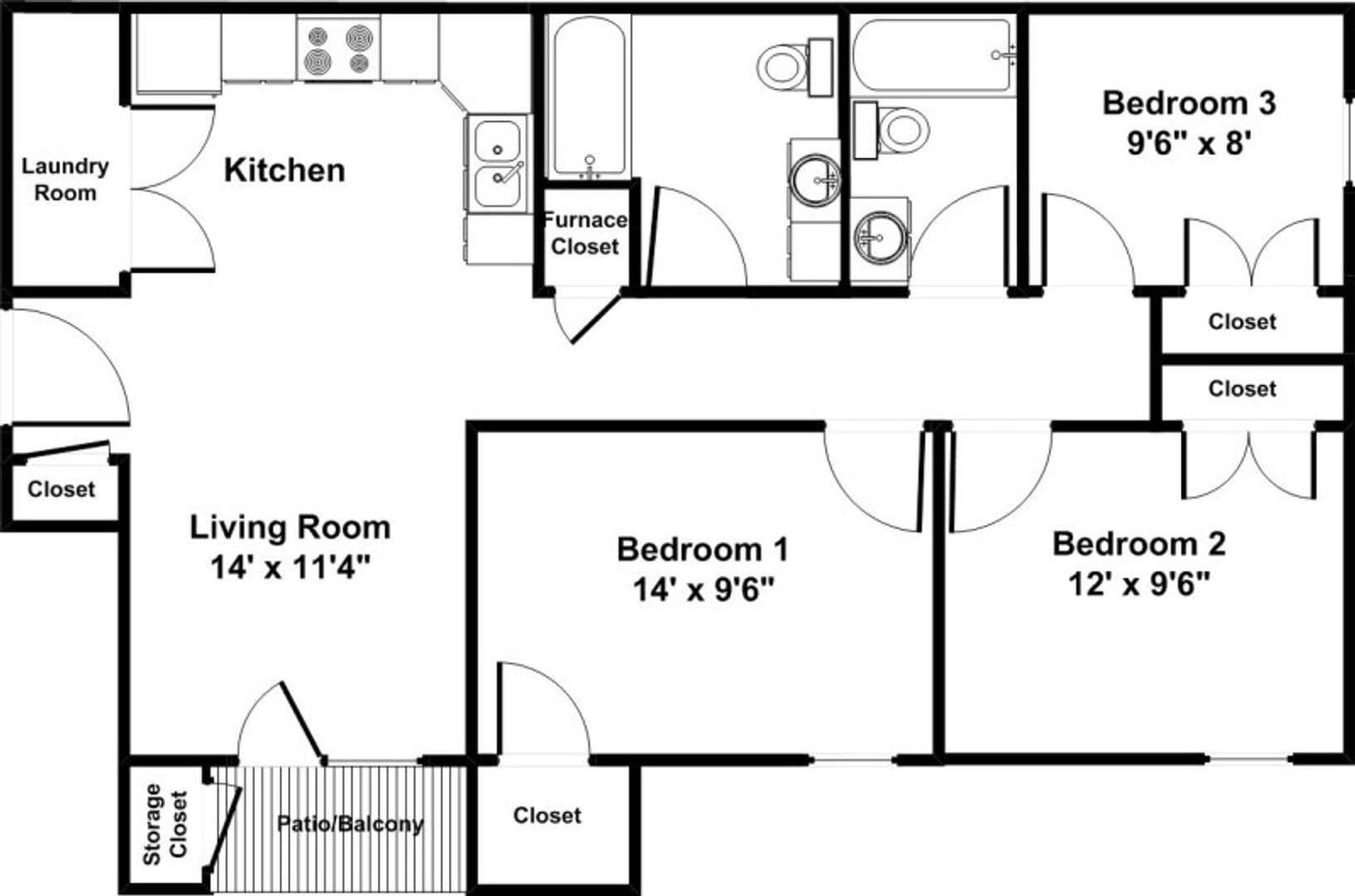 Arnold Apartment: 2021 Sierra Parkway