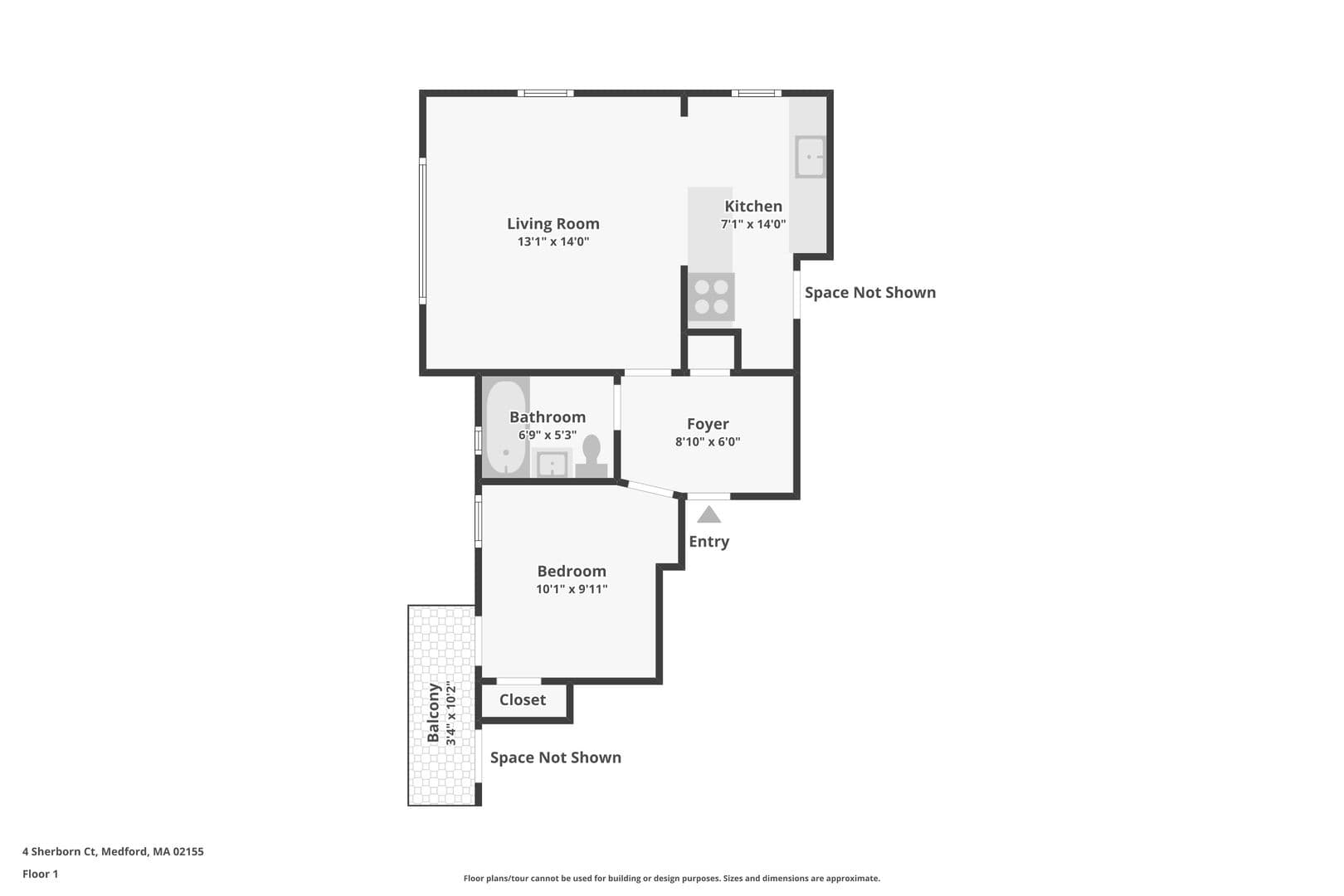 Medford Apartment: 4-7 Sherborn Court/463-475 Broadway